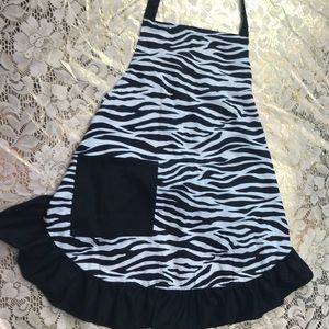 Zebra sexy cooking apron dress up costume play OS